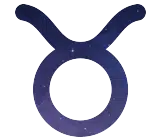 The symbol of Taurus is a circle with a curved line on top.