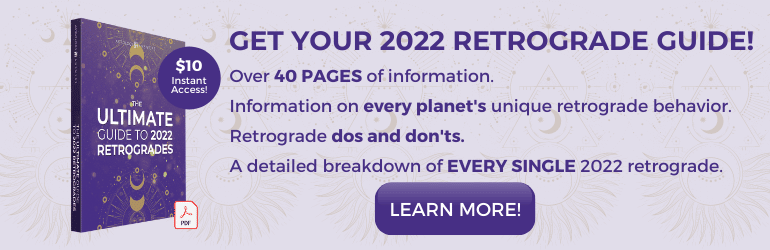 Get your 2022 retrograde guide now with all the information for 2022 you will ever need.