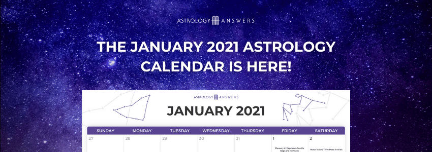 January astrology calendar link