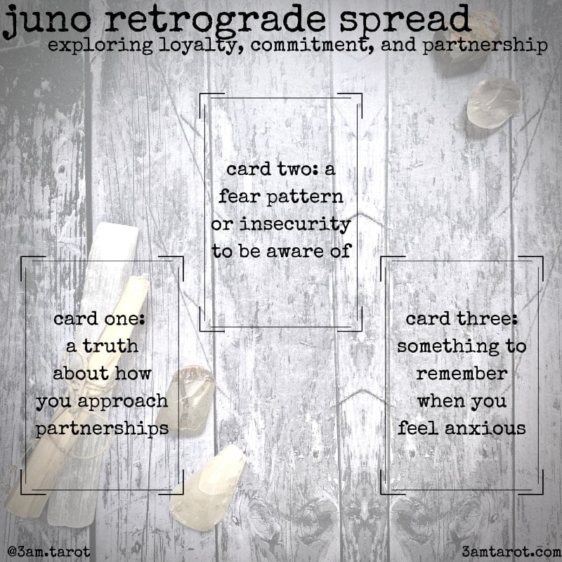 juno retrograde tarot spread