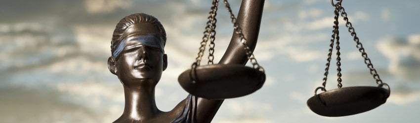 A libra symbol holding the scales of justice.
